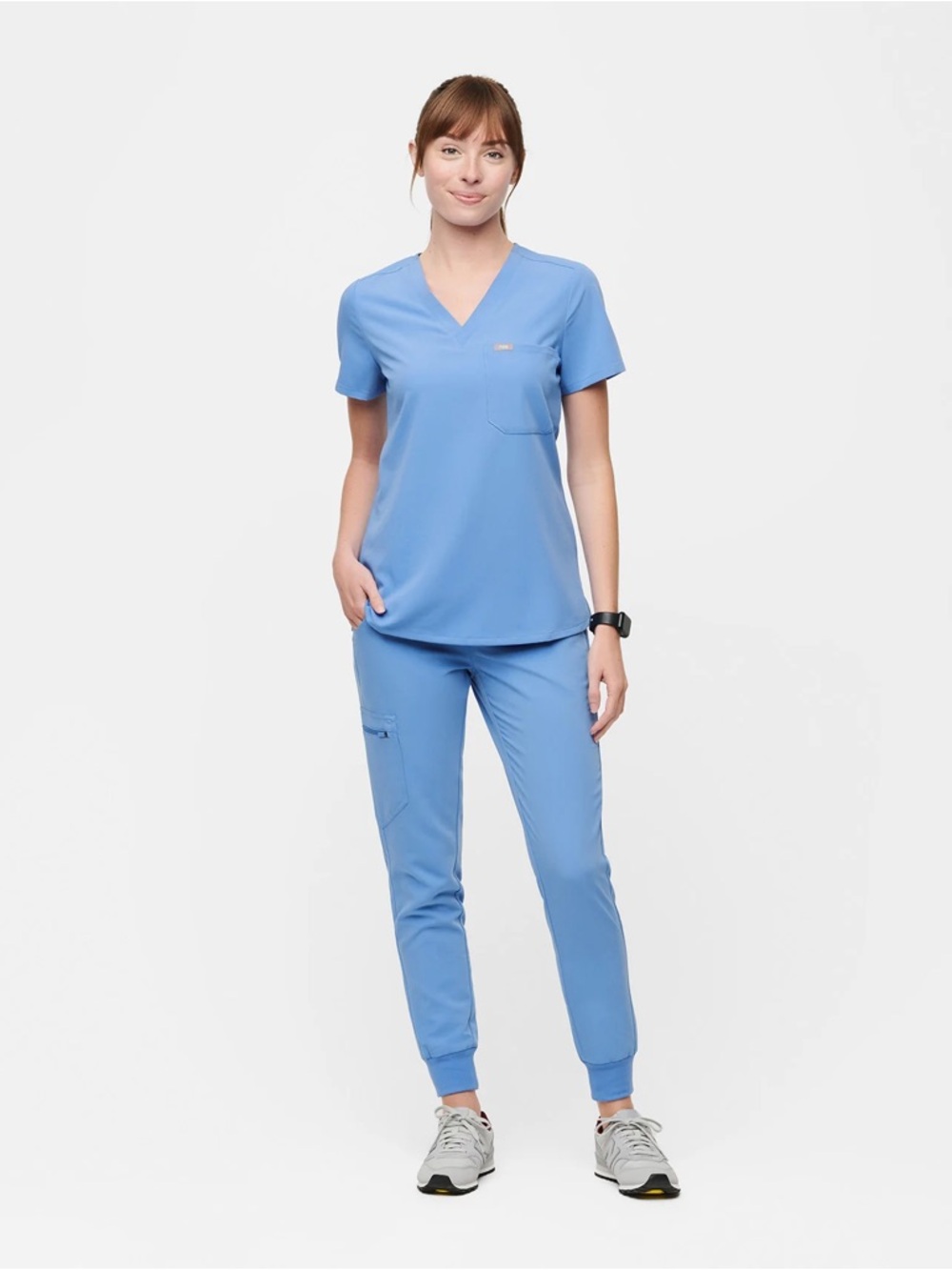 Figs Blue Jogger Scrub Set